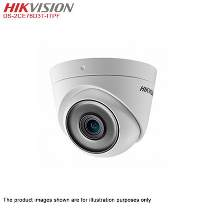 Hikvision DS-2CE76D3T-ITPF 2MP 1080P 3.6mm Ultra Low Light Indoor Fixed Turret Camera Hikvision DS-2CE76D3T-ITPF 2MP 1080P 3.6mm Ultra Low Light Indoor Fixed Turret Camera